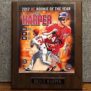 BRYCE HARPER 2012 Rookie of The Year WASHINGTON NATIONALS OFFICIAL MLB